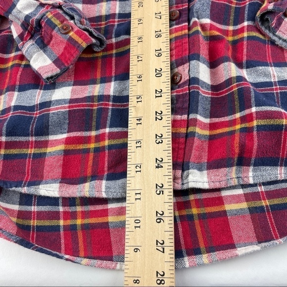Weatherproof Vintage Button Up Shirt Mens Large Red Plaid - Picture 6 of 9